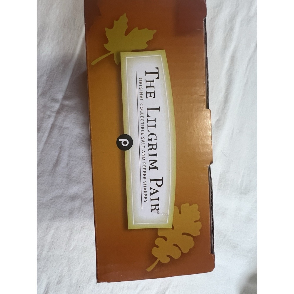 The‎ Lilgrim Pair Salt & Pepper Shakers Publix Limited Edition Thanksgiving NIB - Picture 5 of 5